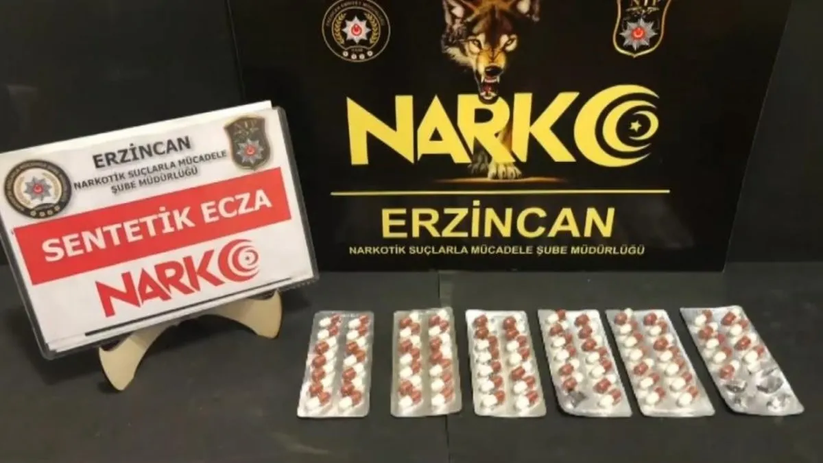 Erzincan’da bir miktar uyuşturucu ele geçirildi