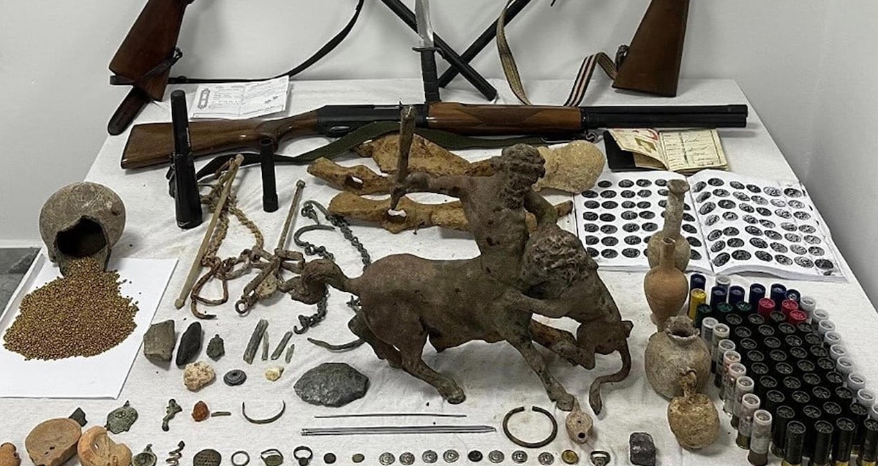 Denizli’de tarihi eser kaçakçılığı operasyonu