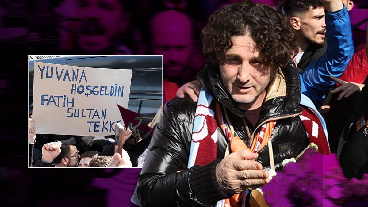 Trabzonspor’un yeni teknik direktörü Fatih Tekke’ye coşkulu karşılama: Yuvana hoş geldin!